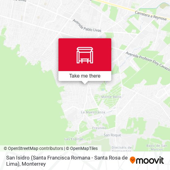 Mapa de San Isidro (Santa Francisca Romana - Santa Rosa de Lima)