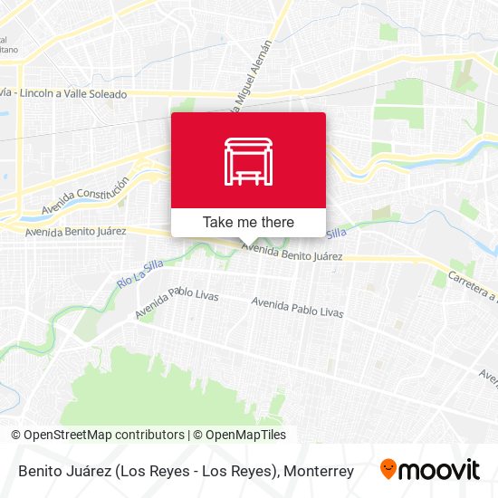 Benito Juárez (Los Reyes - Los Reyes) map