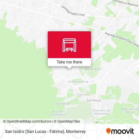 Mapa de San Isidro (San Lucas - Fátima)