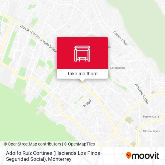 Adolfo Ruíz Cortines (Hacienda de Los Pinos - Seguridad Social) map