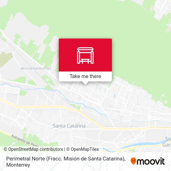 Perimetral Norte (Fracc. Misión de Santa Catarina) map