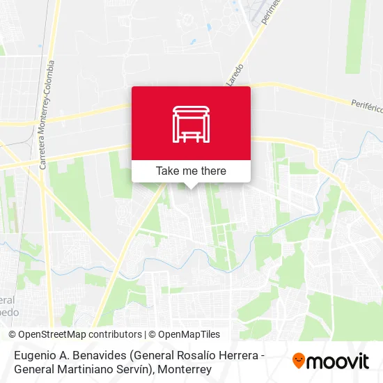 Eugenio A. Benavides (General Rosalío Herrera - General Martiniano Servín) map