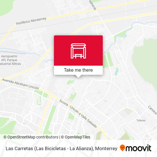 Las Carretas (Las Bicicletas - La Alianza) map