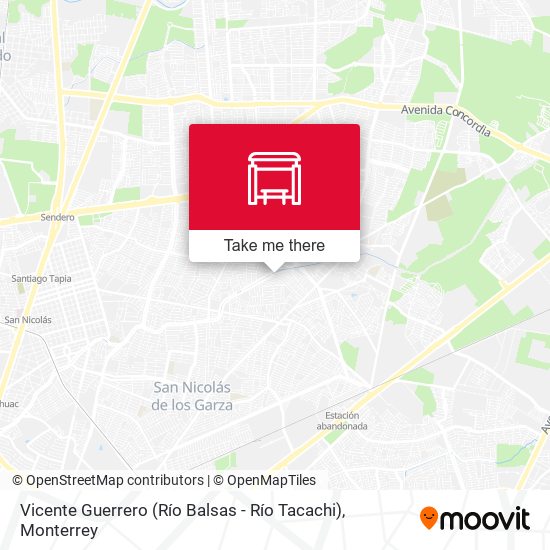 Mapa de Vicente Guerrero (Río Balsas - Río Tacachi)