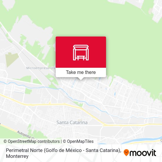 Mapa de Perimetral Norte (Golfo de México - Santa Catarina)