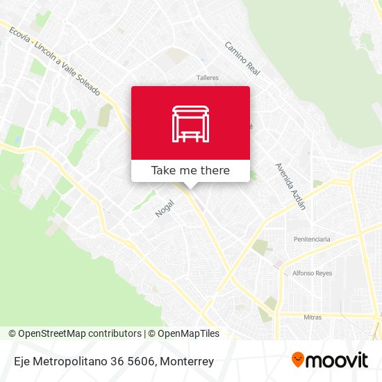 Mapa de Eje Metropolitano 36 5606