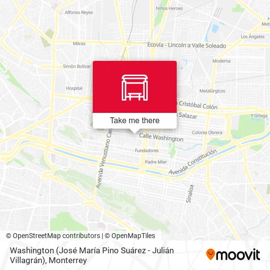 Mapa de Washington (José María Pino Suárez - Julián Villagrán)