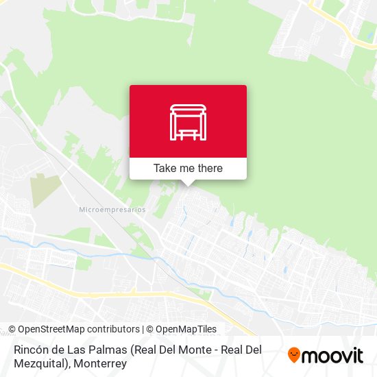 Rincón de Las Palmas (Real Del Monte - Real Del Mezquital) map