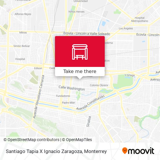 Santiago Tapia X Ignacio Zaragoza map