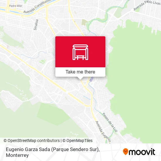 Mapa de Eugenio Garza Sada (Parque Sendero Sur)