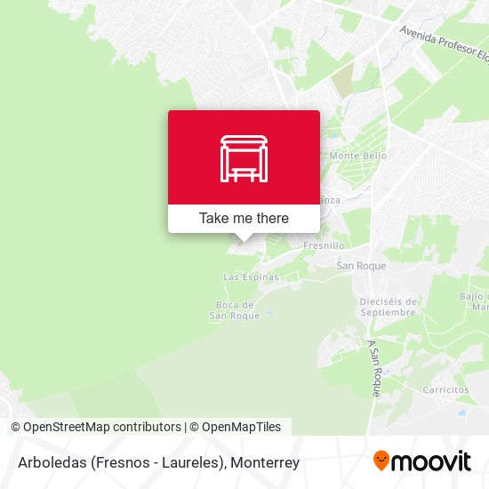 Arboledas (Fresnos - Laureles) map