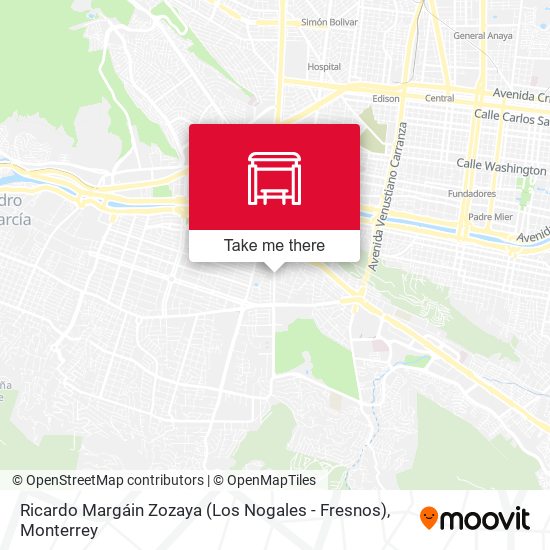 Ricardo Margáin Zozaya (Los Nogales - Fresnos) map