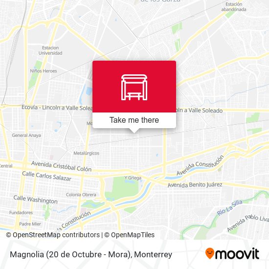 Mapa de Magnolia (20 de Octubre - Mora)