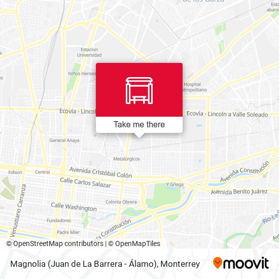 Mapa de Magnolia (Juan de La Barrera - Álamo)