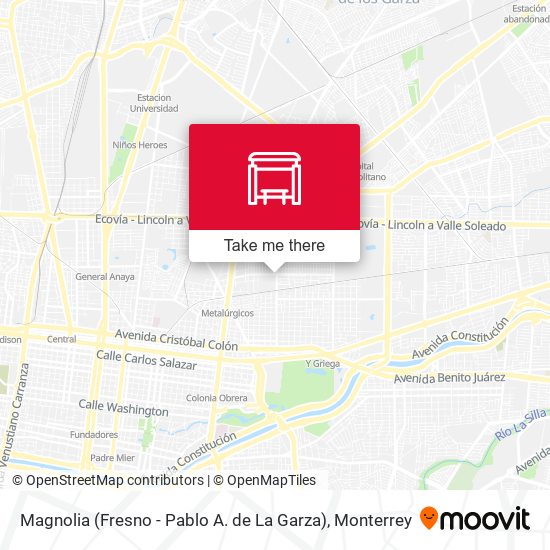Magnolia (Fresno - Pablo A. de La Garza) map