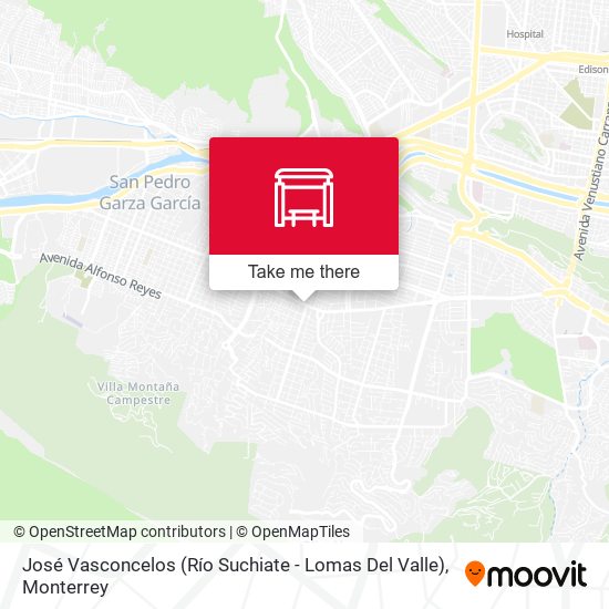 Mapa de José Vasconcelos (Río Suchiate - Lomas Del Valle)
