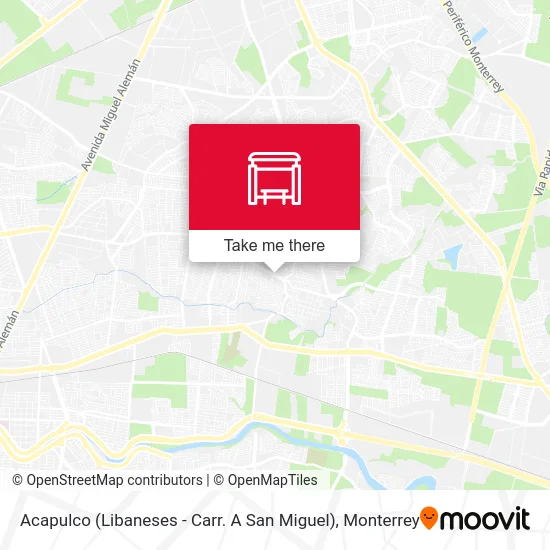 Mapa de Acapulco (Libaneses - Carr. A San Miguel)