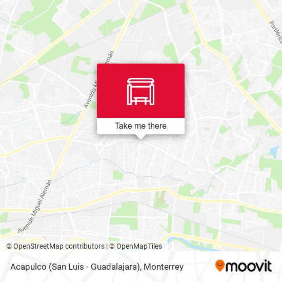 Acapulco (San Luis - Guadalajara) map
