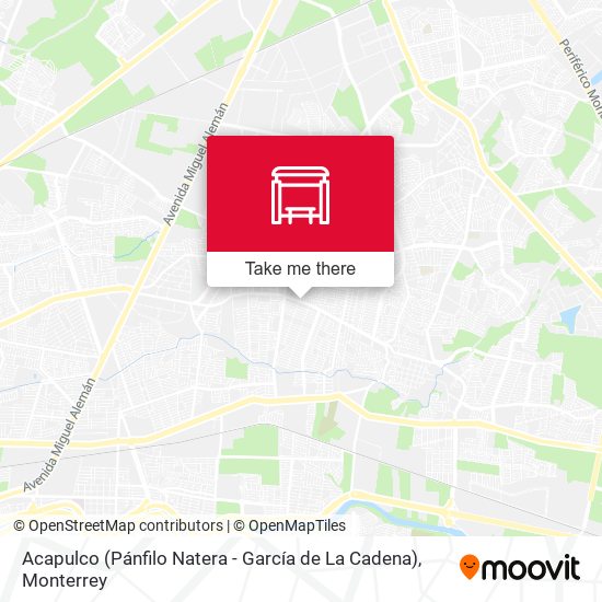Acapulco (Pánfilo Natera - García de La Cadena) map