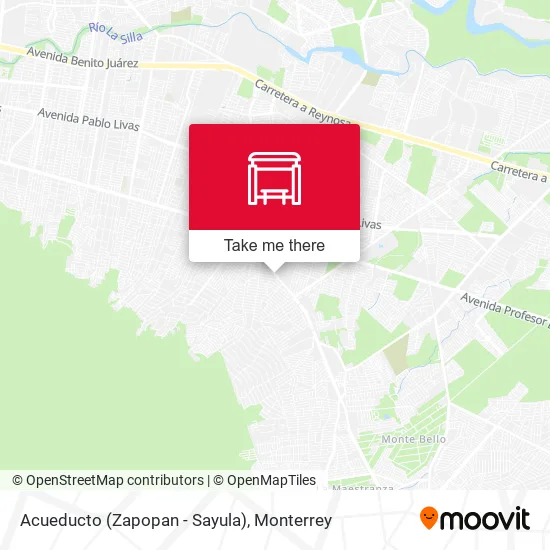 Acueducto (Zapopan - Sayula) map