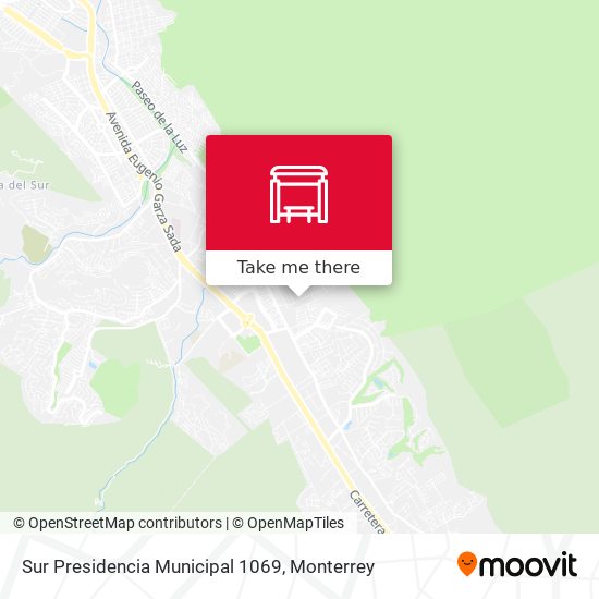 Sur Presidencia Municipal 1069 map