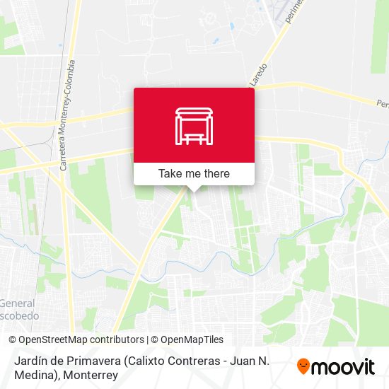 Mapa de Jardín de Primavera (Calixto Contreras - Juan N. Medina)
