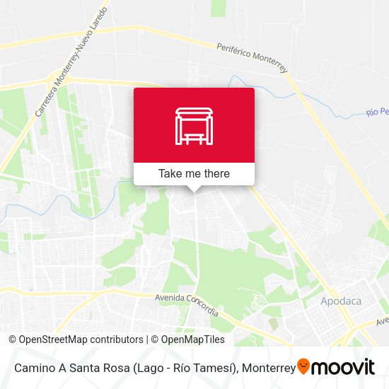 Camino A Santa Rosa (Lago - Río Tamesí) map