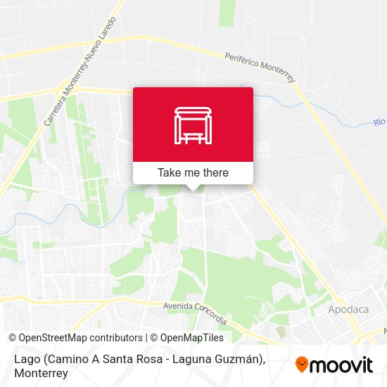 Mapa de Lago (Camino A Santa Rosa - Laguna Guzmán)