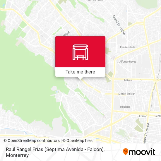 Mapa de Raúl Rangel Frías (Séptima Avenida - Falcón)