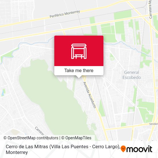 Cerro de Las Mitras (Villa Las Puentes - Cerro Largo) map