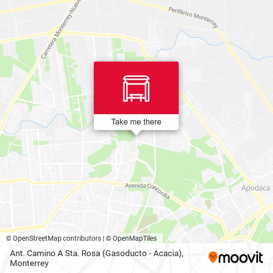 Mapa de Ant. Camino A Sta. Rosa (Gasoducto - Acacia)