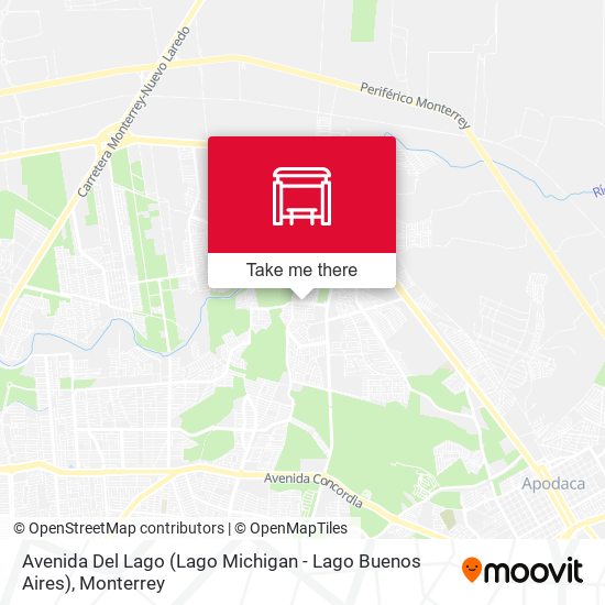 Avenida Del Lago (Lago Michigan - Lago Buenos Aires) map