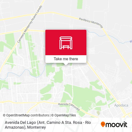 Avenida Del Lago (Ant. Camino A Sta. Rosa - Río Amazonas) map