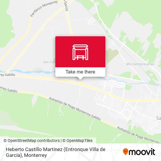 Mapa de Heberto Castillo Martínez (Entronque Villa de García)