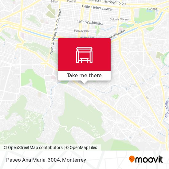Mapa de Paseo Ana María, 3004