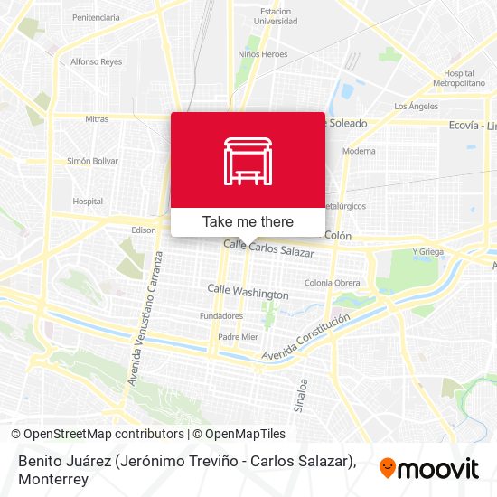 Mapa de Benito Juárez (Jerónimo Treviño - Carlos Salazar)