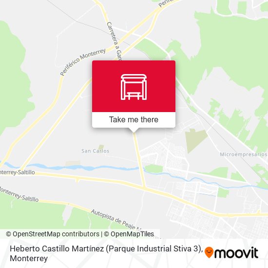 Mapa de Heberto Castillo Martínez (Parque Industrial Stiva 3)
