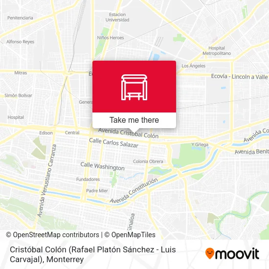 Mapa de Cristóbal Colón (Rafael Platón Sánchez - Luis Carvajal)