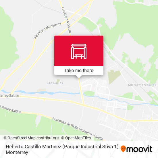 Mapa de Heberto Castillo Martínez (Parque Industrial Stiva 1)