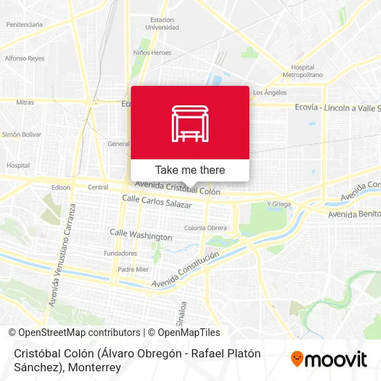 Mapa de Cristóbal Colón (Álvaro Obregón - Rafael Platón Sánchez)