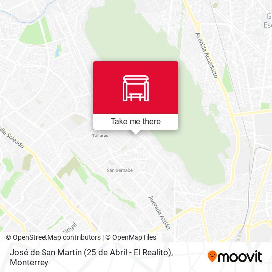 Mapa de José de San Martín (25 de Abril - El Realito)
