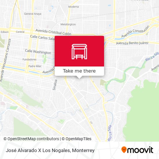 José Alvarado X Los Nogales map