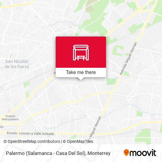 Mapa de Palermo (Salamanca - Casa Del Sol)