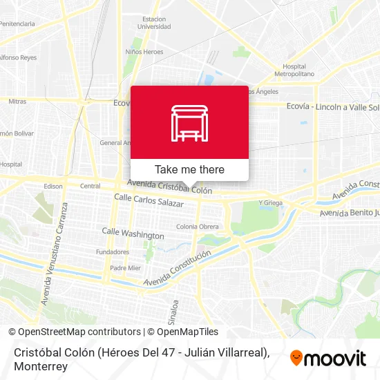 Mapa de Cristóbal Colón (Héroes Del 47 - Julián Villarreal)
