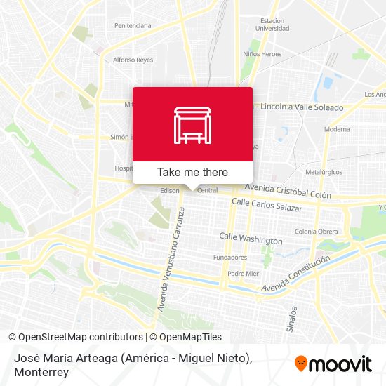 José María Arteaga (América - Miguel Nieto) map