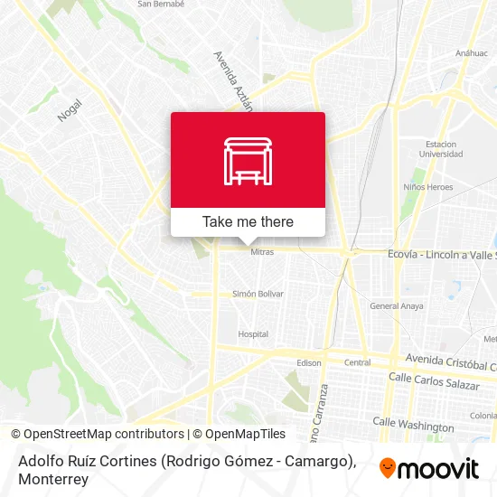 Mapa de Adolfo Ruíz Cortines (Rodrigo Gómez - Camargo)