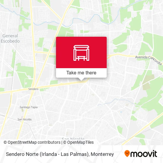 Mapa de Sendero Norte (Irlanda - Las Palmas)