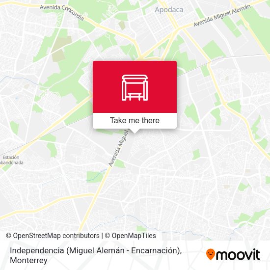 Independencia (Miguel Alemán - Encarnación) map