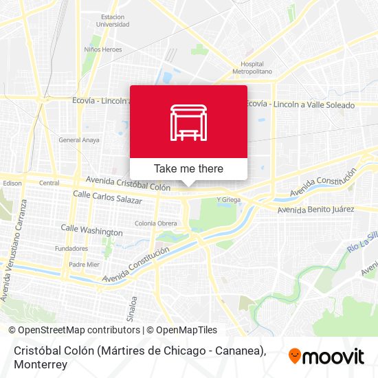 Cristóbal Colón (Mártires de Chicago - Cananea) map