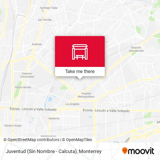 Juventud (Sin Nombre - Calcuta) map